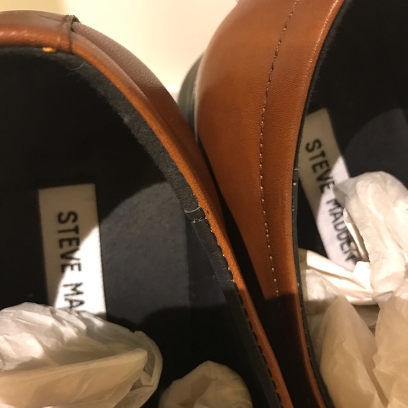 Steve Madden Jonah Cognac Leather Oxford (Men’s) - Picture 3 of 8